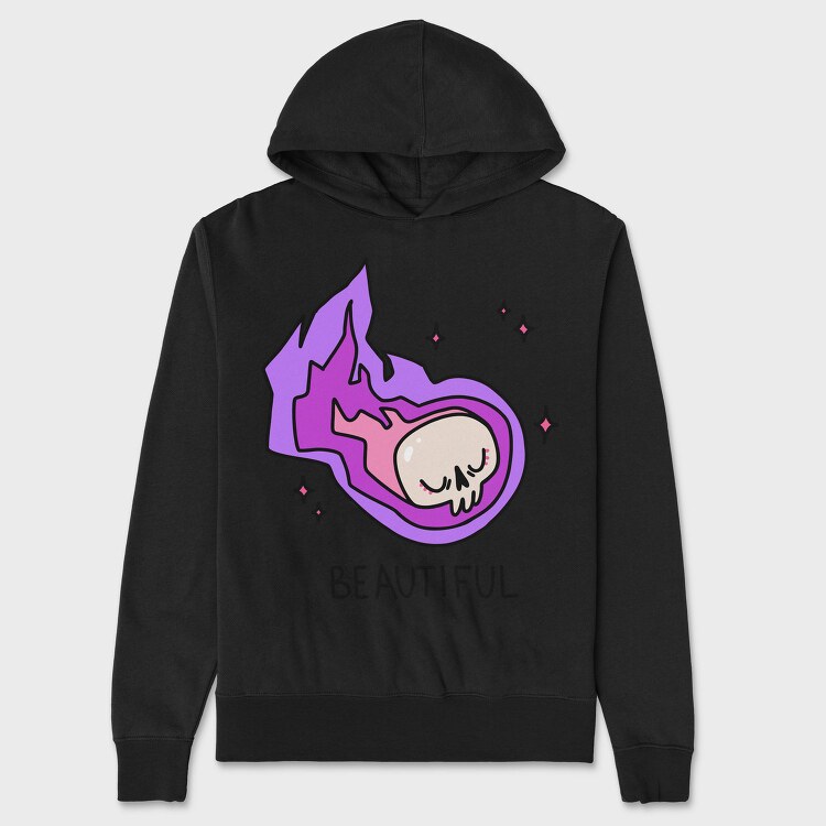 Galactic Skull Burst, Hanorac Oversize Barbati (Unisex)