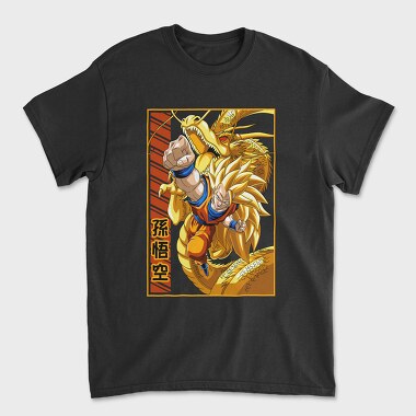 Golden Dragon Battle, Tricou Barbati (Unisex)