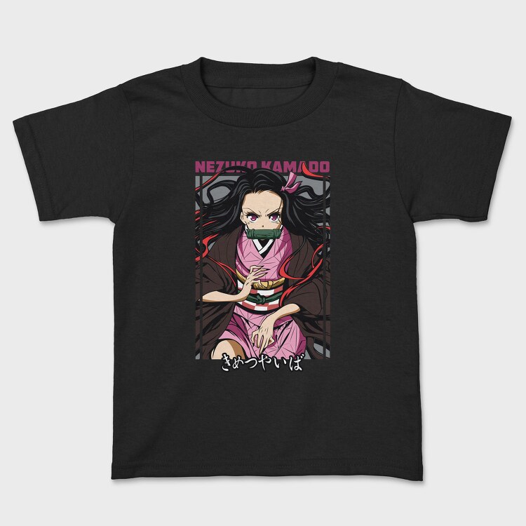 Nezuko Demon Slayer Vector, Tricou Copii