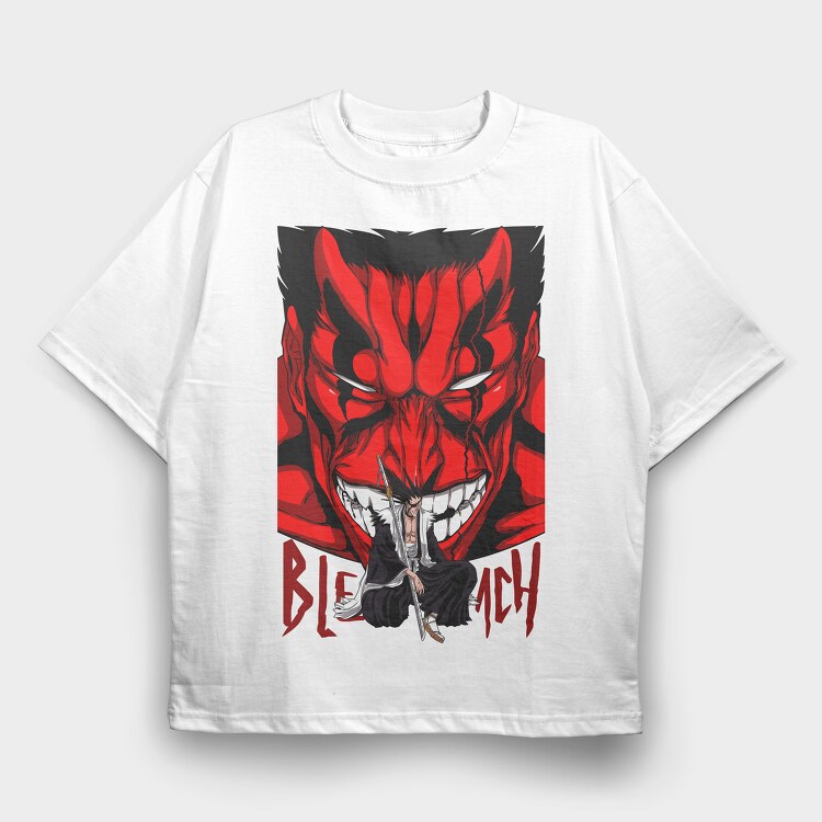 Red Demon Bleach, Tricou Oversize Barbati (Unisex)