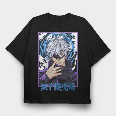 Satoru Gojos Mystic Aura, Tricou Oversize Barbati (Unisex)