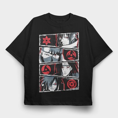 Sharingan Rebellion, Tricou Oversize Barbati (Unisex)