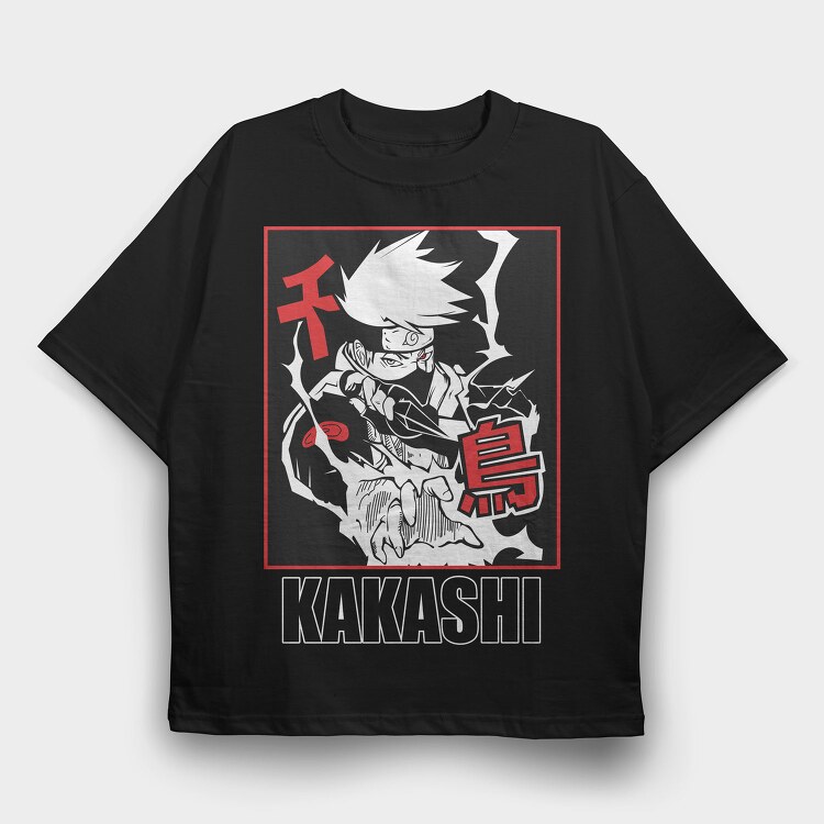 Kakashi Storm Rider, Tricou Oversize Barbati (Unisex)