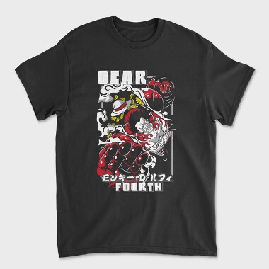 Luffy Gear Fourth, Tricou Barbati (Unisex)