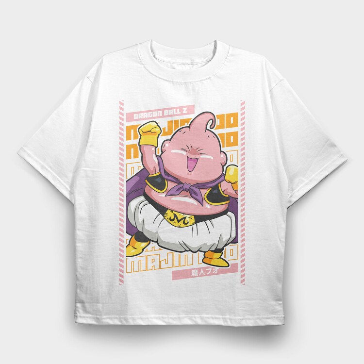 Majin Boo Boom, Tricou Oversize Barbati (Unisex)