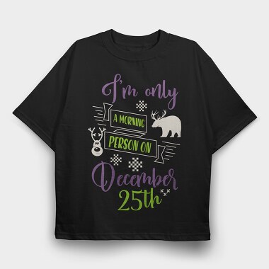 Morning Deer Vibes, Tricou Oversize Barbati (Unisex)