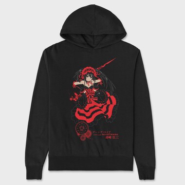 Nightmare Alice In Red, Hanorac Oversize Barbati (Unisex)