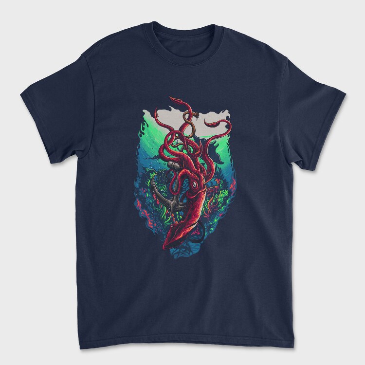 Octopus Abyss, Tricou Barbati (Unisex)