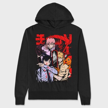 Rebel Anime Nights, Hanorac Oversize Barbati (Unisex)