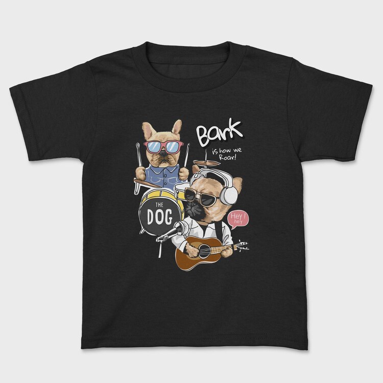 Rockin Pup Band Tee, Tricou Copii