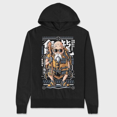 Roshi Cyberpunk Warrior, Hanorac Oversize Barbati (Unisex)