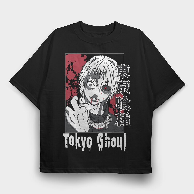 Tokyo Ghoul Edge, Tricou Oversize Barbati (Unisex)