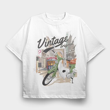 Vintage City Tour, Tricou Oversize Barbati (Unisex)
