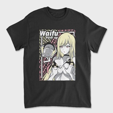 Waifu Push-Up Revolution, Tricou Barbati (Unisex)