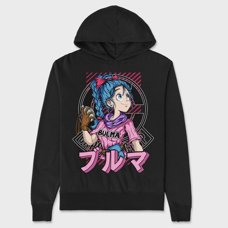 Bulma Anime Vibes, Hanorac Oversize Barbati (Unisex)