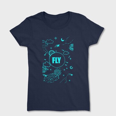 Fly Night Sky, Tricou Femei