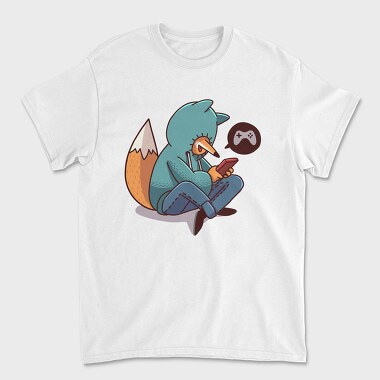 Fox Gamer Vibes, Tricou Barbati (Unisex)
