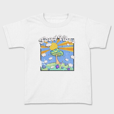 Good Vibes Mushroom, Tricou Copii