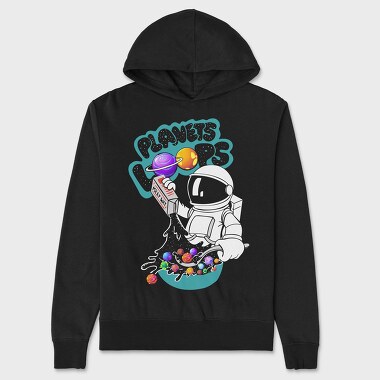 Space Galaxy Astronaut, Hanorac Oversize Barbati (Unisex)