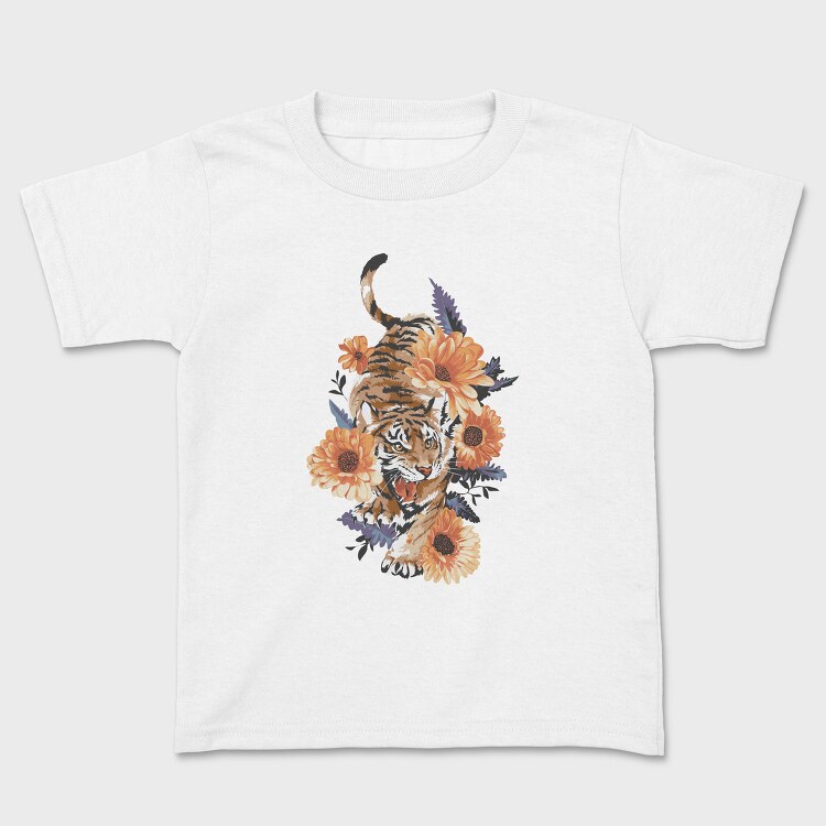 Tiger Floral Attitude, Tricou Copii