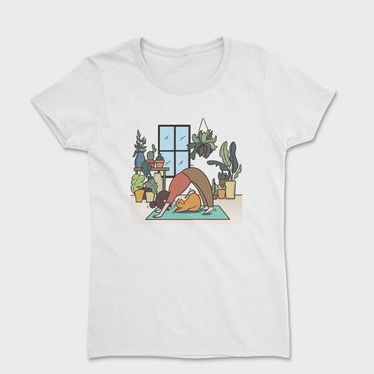 Yoga Cat Zen Studio, Tricou Femei