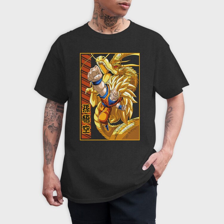 Golden Dragon Battle, Tricou Barbati (Unisex)