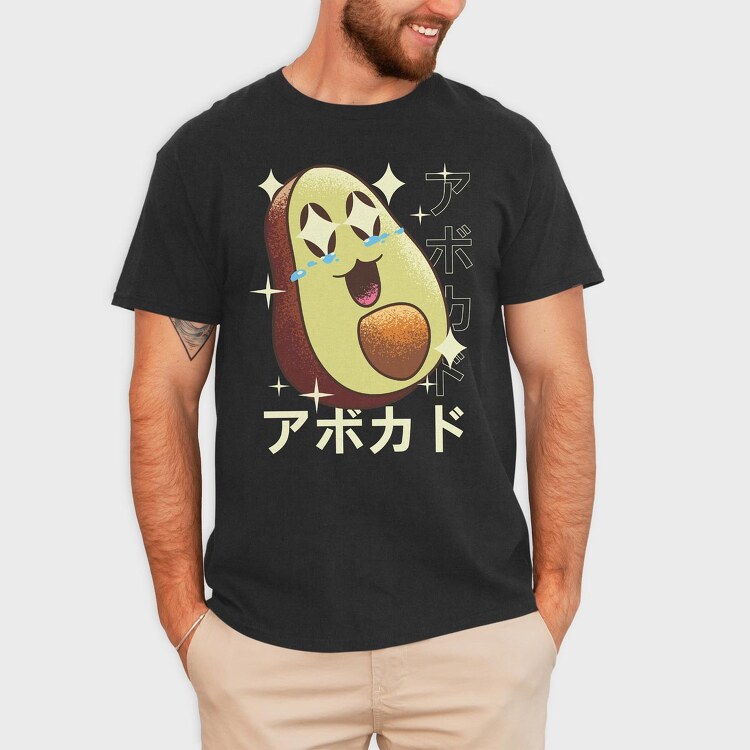 Avocado Crazy Kawaii, Tricou Barbati (Unisex)