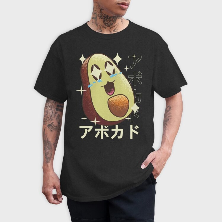 Avocado Crazy Kawaii, Tricou Barbati (Unisex)