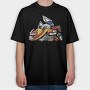 Anime Glow Vibes, Tricou Oversize Barbati (Unisex)