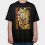 Golden Dragon Battle, Tricou Oversize Barbati (Unisex)