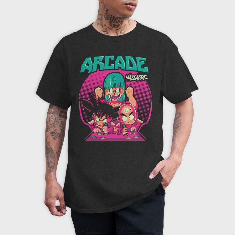 Arcade Massacre Warriors, Tricou Barbati (Unisex)