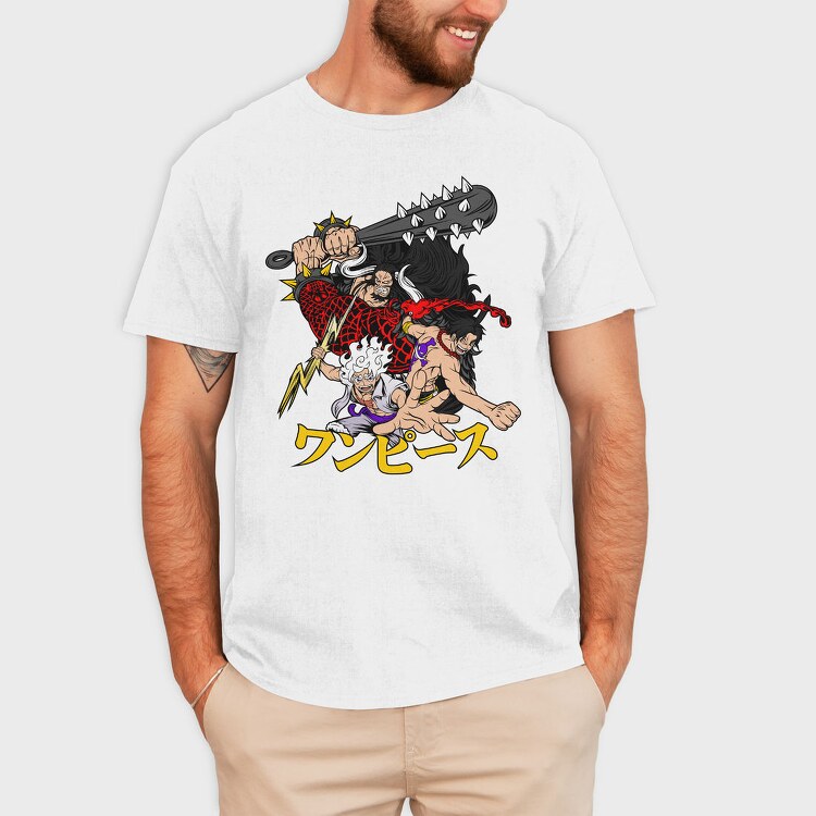 Luffy Ace Kaido, Tricou Barbati (Unisex)