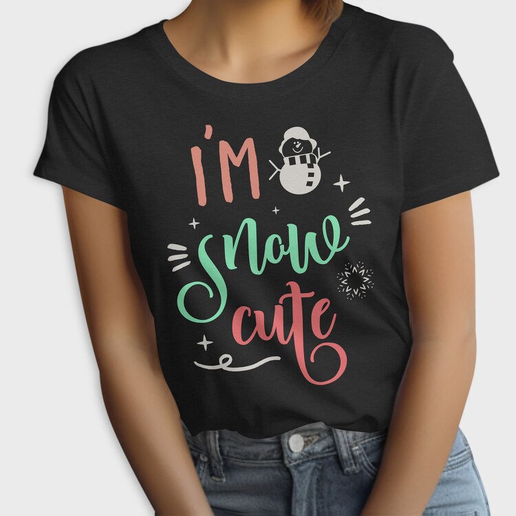 Snowy Cute Vibes, Tricou Femei
