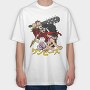 Luffy Ace Kaido, Tricou Oversize Barbati (Unisex)