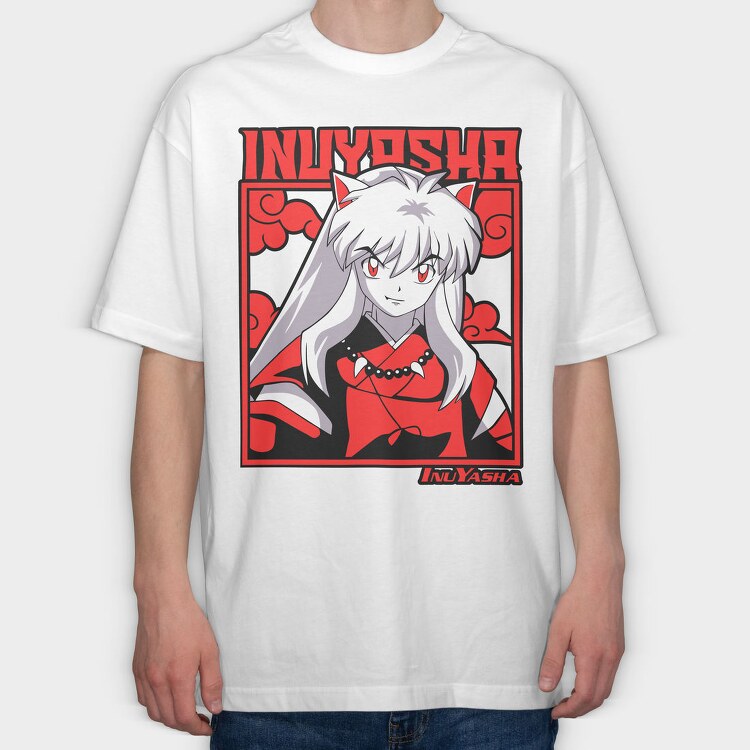 Inuyasha Spirit Fox, Tricou Oversize Barbati (Unisex)