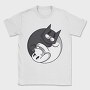Yin Yang Cat and Dog, Tricou Barbati (Unisex)