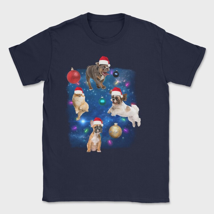 Xmas Dogs, Tricou Barbati (Unisex)