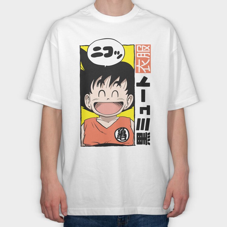 Dragon Ball Vibes, Tricou Oversize Barbati (Unisex)