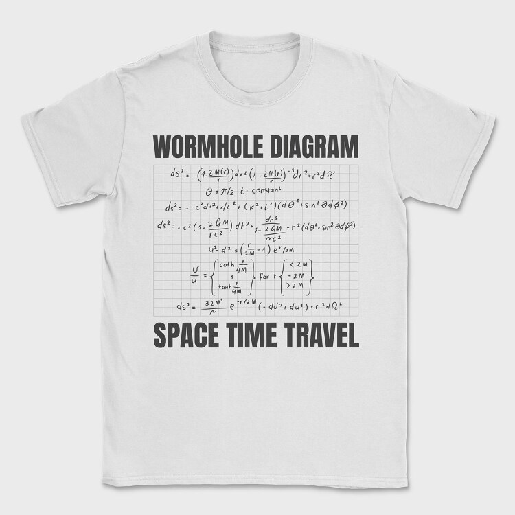 Wormhole Diagram, Tricou Barbati (Unisex)