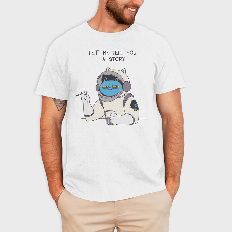 Space Cat Tales, Tricou Barbati (Unisex)