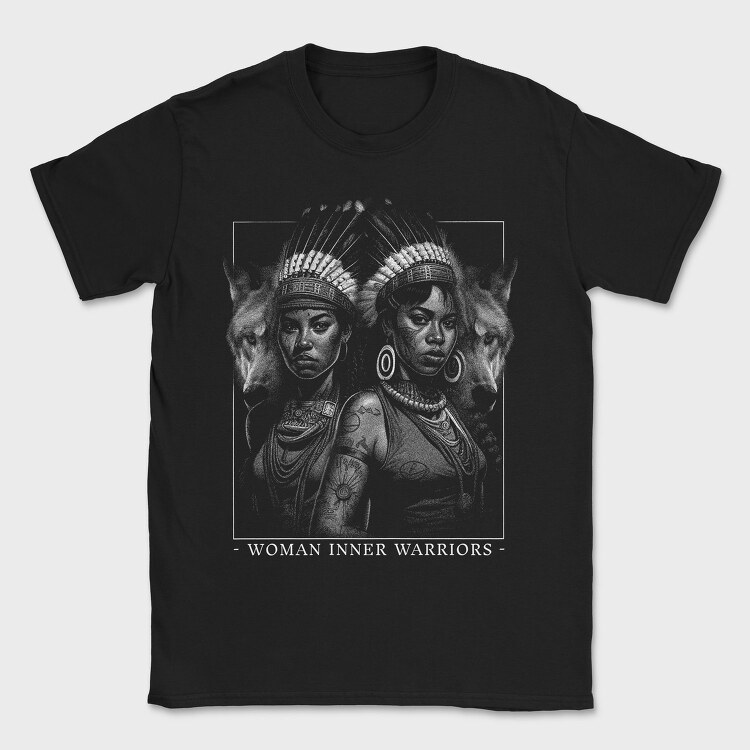 Woman Warriors Wolf, Tricou Barbati (Unisex)