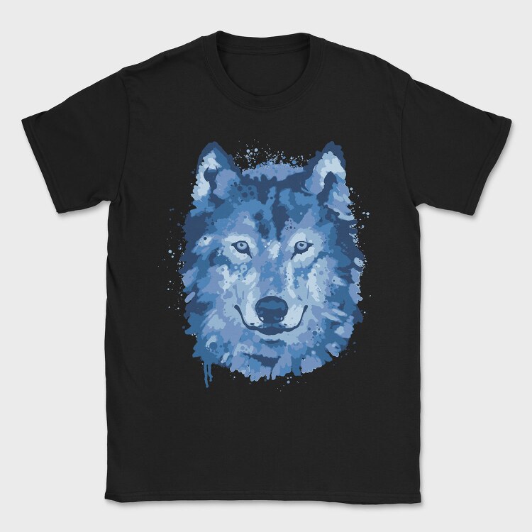 Wolf Splattered, Tricou Barbati (Unisex)