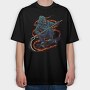 Skateboard Grim Reaper, Tricou Oversize Barbati (Unisex)