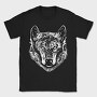 Wolf Portrait Monochrome, Tricou Barbati (Unisex)