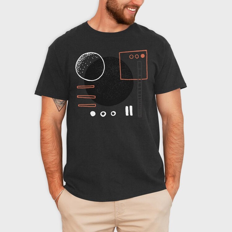 Abstract Organic, Tricou Barbati (Unisex)