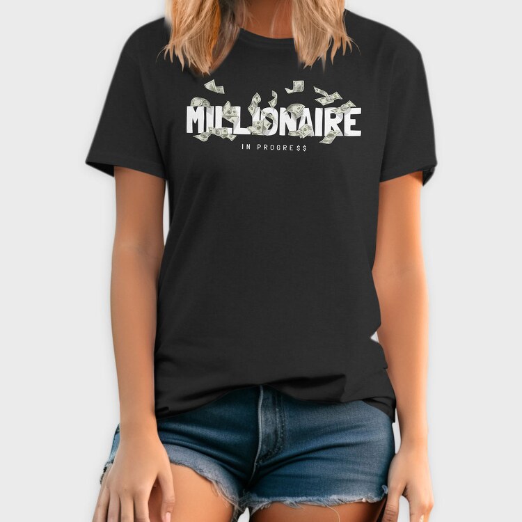 Millionaire In Progress, Tricou Barbati (Unisex)