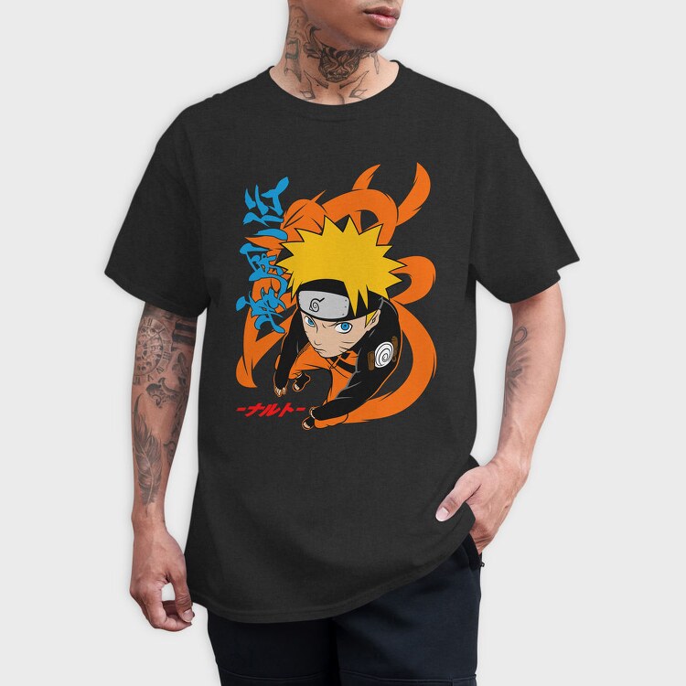 Naruto Tail Roar, Tricou Barbati (Unisex)