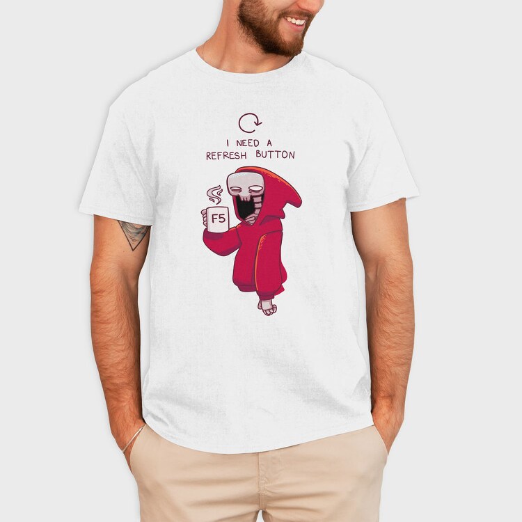 F5 Refresh Skeleton Hoodie, Tricou Barbati (Unisex)