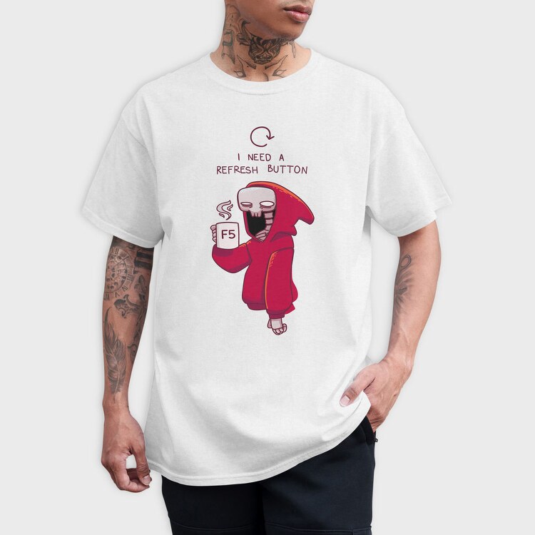 F5 Refresh Skeleton Hoodie, Tricou Barbati (Unisex)