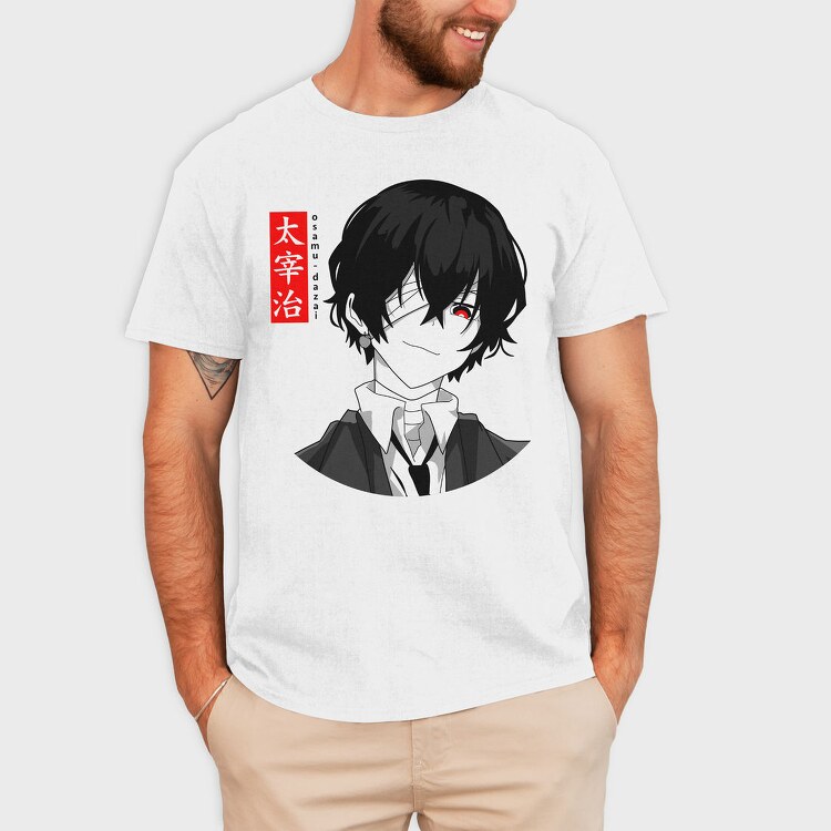 Dazai Noir Vibes, Tricou Barbati (Unisex)